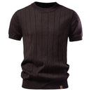 Camiseta Masculina Casual Listrada Positano