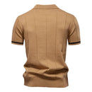 Camisa Polo Masculina Casual com Zíper Quebec